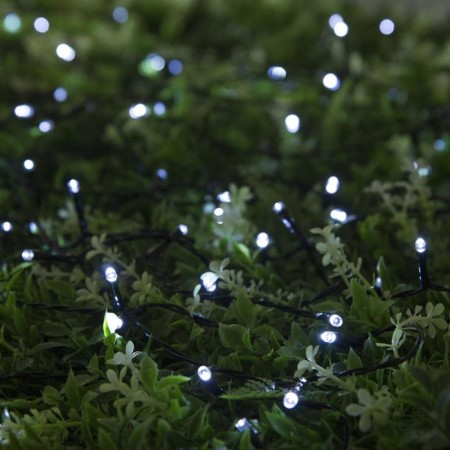 Garland “thread” 20 m, IP44, dark thread, 200 LED, white glow, 2 modes, solar battery-2