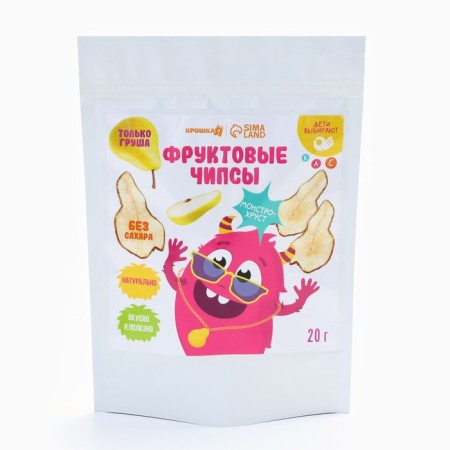 Fruit chips crumb I, without sugar, pear, 20g-3