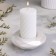 Complete "Complete" from gypsum with faces large, 10.5x3cm, white mother of pearl