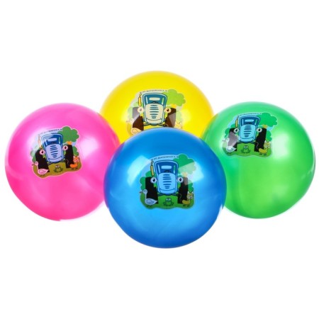 Children's ball, blue tractor, diameter 16 cm, 50 g., Mix colors-1