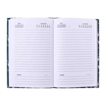 Diaumer of the undathed A5, 128 sheets "Flowers. Pattern", hard cover, glossy lamination-4