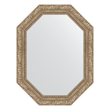 Mirror in the baguette frame, vignette antique silver 85 mm, 65x85 cm
