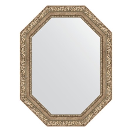 Mirror in the baguette frame, vignette antique silver 85 mm, 65x85 cm