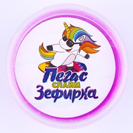 Слайм «Зефирка», цвет синий и ежевика, 100 г-2