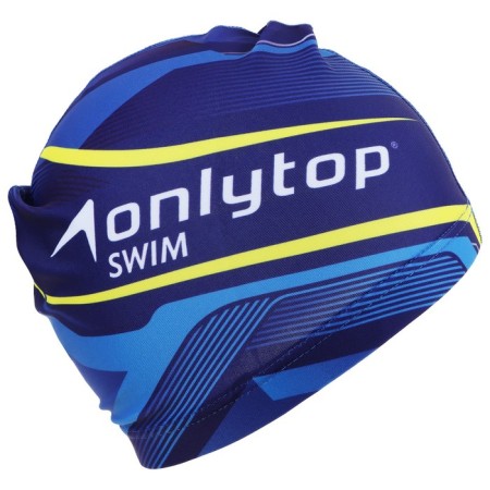 Шапочка для плавания взрослая ONLYTOP Swim, тканевая, обхват 54-60 см-3