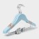Shoulders - Ladoom hangers, 3 pcs, children, with clamps, 31.5 × 21.5 cm, blue color