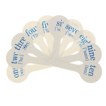 Cashier-Vera English numbers up to 10-1