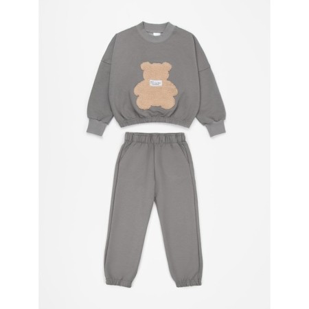 Children's suit Amarobaby Teddy, height 98 cm, color gray color-9