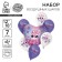 Bouquet of balls "Bunny", latex, foil, set: 7 pcs., Mix