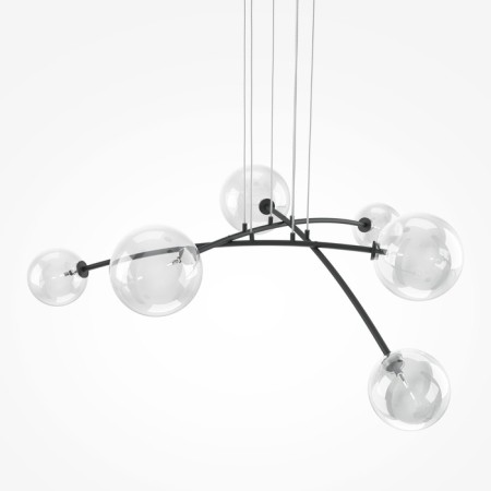 Suspension lamp Maytoni Mod172PL-06B, 6XG4, 20W, 130x340.7 cm, black color-1