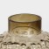 Vase for flowers "Malva" from dark transparent glass 20 x 18 x 18 cm