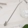 Spoon-pipe for a stainless steel cocktail “butterfly”, length 21 cm, silver color