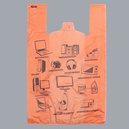 Package "Electronics Orange", polyethylene, T -shirt, 40 x 63 cm, 16 μm