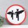 Decorative sign (poster) "Batman and Robin" 32x32 cm, plastic