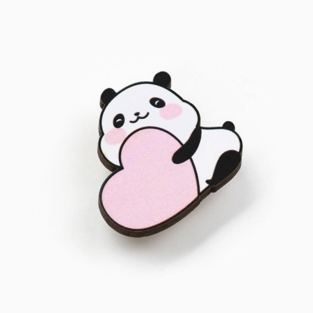 Icon on the postcard "Panda", 3.3 x 3.1 cm-4