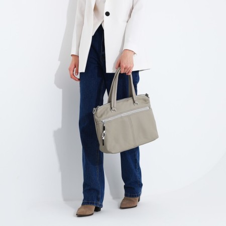 Luggage bag on lightning, 2 external pockets, color gray color-7