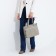 Luggage bag on lightning, 2 external pockets, color gray color
