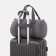 Sports bag with lightning, external pocket, suitcase holder, gray color