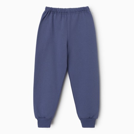Pajamas for the boy's pile, blue/blue color, height 110-116-9