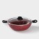 Kazan, 4 l, d = 28 cm, glass cover, two removable handles, red color