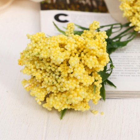 Artificial flowers "lush Astra" 7x55 cm, yellow-1