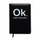 Leduced Diary A5, 160 sheets, Devente.message.ok, hard cover of artificial leather, lies, block 70 g/m2
