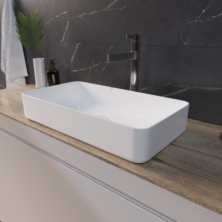 Grossman GR-3031 sink, rectangular, 610 x 335 mm, white-1