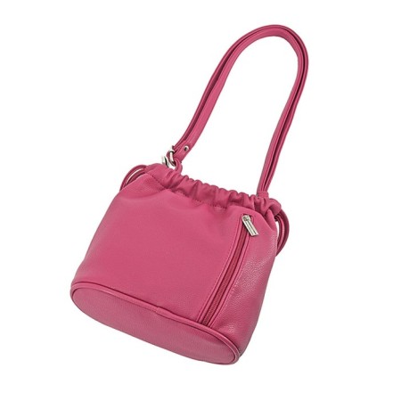 Female bag, artificial leather, dark pink 20x10x20 cm-2