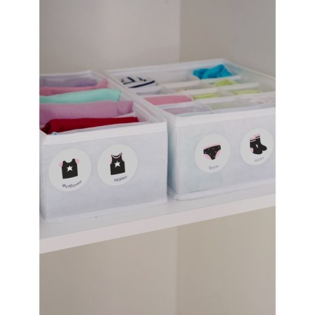 Sticked set 21 × 15 cm, 3 sheets, for pockets in kindergarten, for girls, black-6