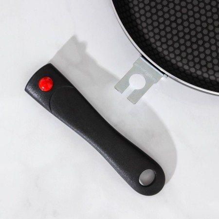 Forever pan, d = 26 cm, removable handle, anti -stick coating, black color-4