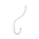 Hook furniture tundra TKT002 Light, three -rod, white