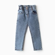 Jeans for a boy, blue color, height 110 cm