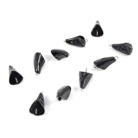 Cargo bullet-exentric painted pissy Yaman 10 pcs., 14 g, black-3