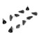 Cargo bullet-exentric painted pissy Yaman 10 pcs., 14 g, black