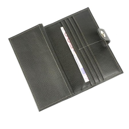 Wallet, magnet, 14 pockets, 1 department for trifles, n/k black fleet-2