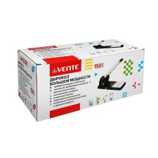 The hole is powerful for 150 sheets, Devente Stripe, metal, with a ruler and a mark of the center, black