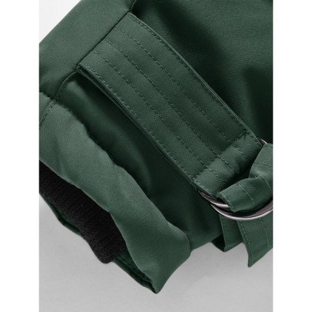 Winter park for a girl, height 140 cm, dark green color-11