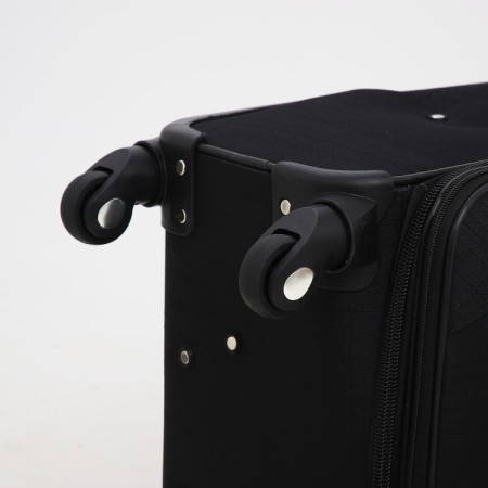 Small suitcase 24 "on lightning, code castle, with extension, black color-7