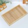 Wooden tray for breakfast 50 × 30 cm, handles cuts