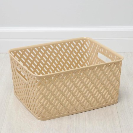Storage basket "Wholewood", 35 × 29 × 17.5 cm, beige color-4