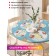Tables on the table “Tints on a branch”, round, oxford, elastic band, size 140x140 cm, diameter 105-120 cm