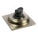 Zein gap, 100x100 mm, vertical, d = 32 mm, stainless steel, antique bronze