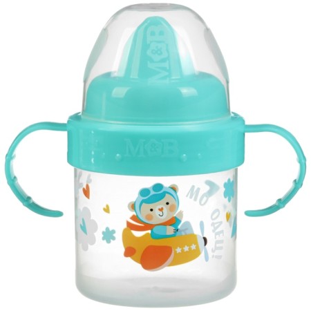 Children's player with hard -nose “Bear”, 150 ml., With pens, Biryuzovoy color-1