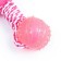 Toy for dogs 3-in-1 "Hippo": cable, soft with a squeak, tpr ball, 20 cm, pink