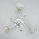 Sunny chandelier 3he27 40W silver 60x60x28 cm Bayerlux