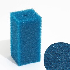 Rectangular sponge for filter No. 9, coarse, 8 x 8 x 16 cm, blue