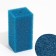 Rectangular sponge for filter No. 9, coarse, 8 x 8 x 16 cm, blue