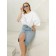 Female T-shirt, size 80-82, white color