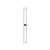 Terminus duo electric heated towel rail "Prof", 1200x110 mm, white matte