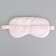 Silk mask for sleeping "marble", 20 x 9 cm, white color